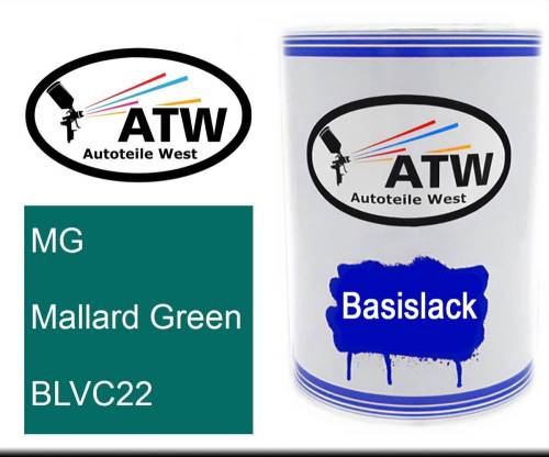 MG, Mallard Green, BLVC22: 500ml Lackdose, von ATW Autoteile West.